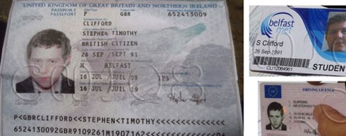 Паспорт погибшего в Таиланде туриста