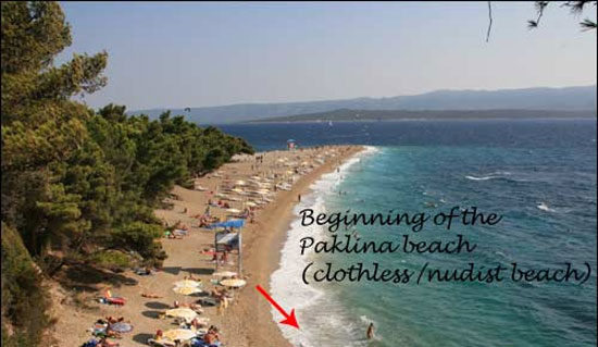 Нудистский пляж в Хорватии