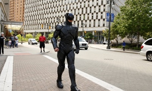 RoboCop on the streets in Detroit