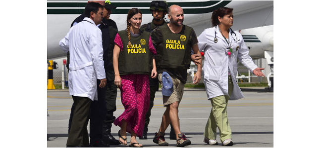 В Колумбии освобождено двое заложников — туристов из Испании
