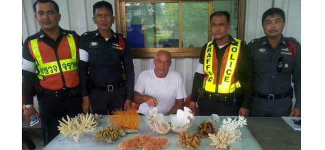 Канадец, живущий на Пхукете, арестован за контрабанду индонезийских кораллов