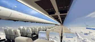 Дисплеи высокого разрешения заменят иллюминаторы в самолетах будущего